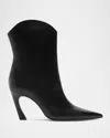 Schutz Maryann Leather Curve Booties