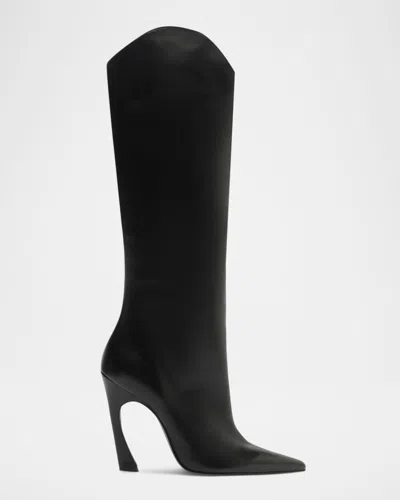 Schutz Maryann Up Leather Curve Tall Boots