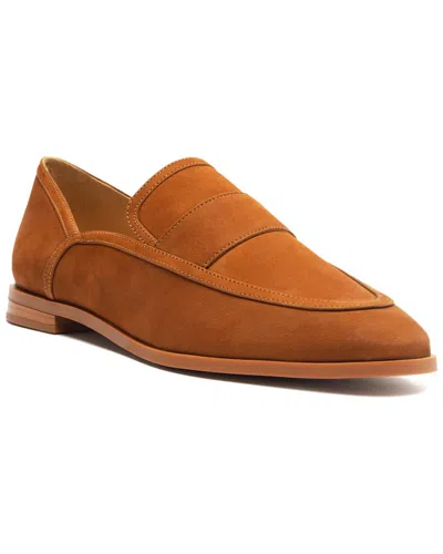 Schutz Maurice Leather Flat In Brown