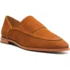 Schutz Maurice Loafer In Dark Caramel Leather