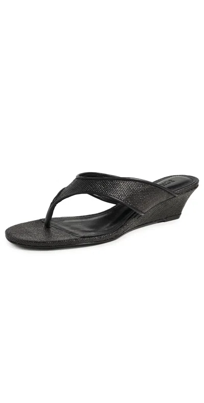 Schutz Maya Low Wedges Black