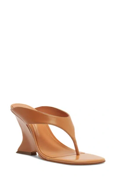 Schutz Maya Wedge Sandal In Brown