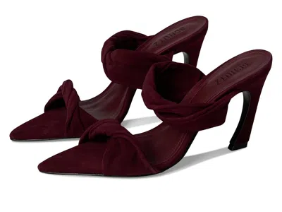 Schutz Meline Mule In Burgundy