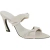 Schutz Meline Pointed Toe Slide Sandal In Gray