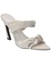 Schutz Meline Pointed Toe Slide Sandal In Gray