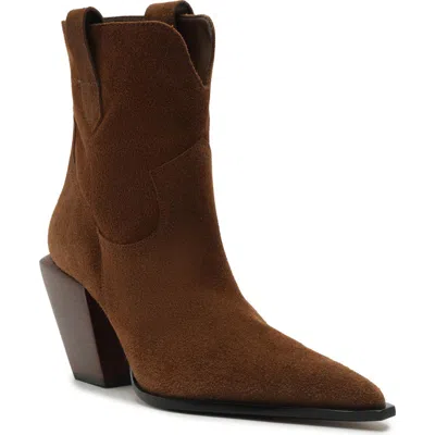 Schutz Memphis Western Boot In Brown