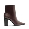 Schutz Women's Mikki Block Pointed Toe Boots In Brown