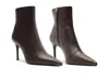 Schutz Mikki Casual Pointed Toe Genuine Calf Hair Bootie In Brown