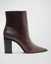 Schutz Women's Mikki Block Pointed Toe Boots In Brown