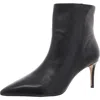Shop Schutz Mikki Mid Womens Zipper Leather Booties In Black
