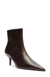 Schutz Mikki Pointed Toe Bootie In Brown