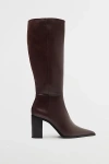 Schutz Mikki Up Block Knee-high Boot In Brown, Women's At Urban Outfitters