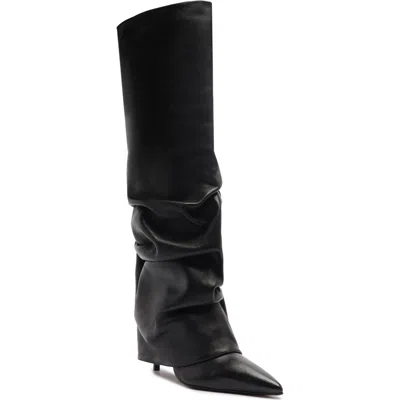 SCHUTZ SCHUTZ MIKKI UP CLOAK POINTED TOE KNEE HIGH BOOT