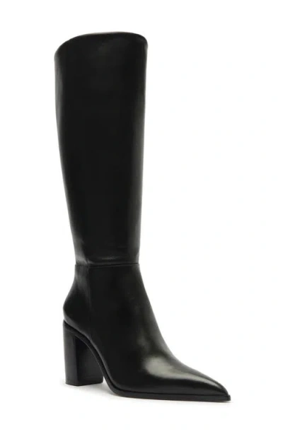 SCHUTZ SCHUTZ MIKKI UP BLOCK POINTED TOE KNEE HIGH BOOT