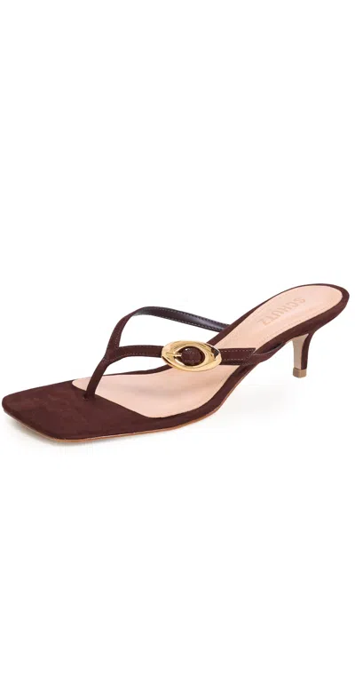 Schutz Miriam Sandals Chestnut Brown