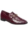 Schutz Morgan Leather Flat In Red