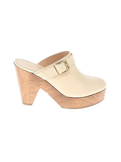 Pre-owned Schutz Mule/clog In White