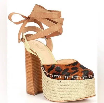 Schutz Nala Platform In Natural In Brown