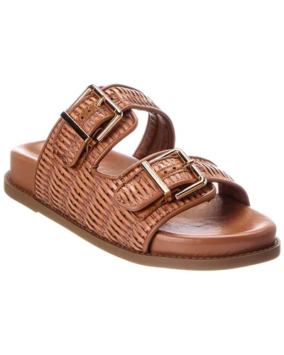 Schutz Naomi Leather Sandal In Brown