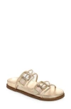 Schutz Naomi Vinyl Leather Flat In Transparente/platina