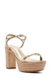 Schutz Nara Ankle Strap Platform Sandal In Multi