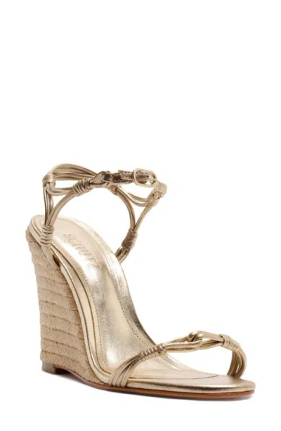 Schutz Nara Ankle Strap Wedge Sandal In Multi