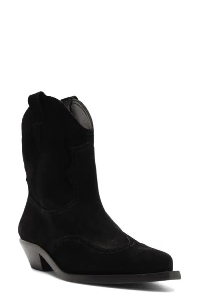 Schutz Nash Leather Bootie In Black