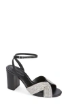 Schutz Nellie Ankle Strap Sandal In Black