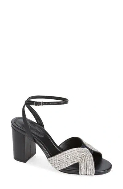Schutz Nellie Ankle Strap Sandal In Black