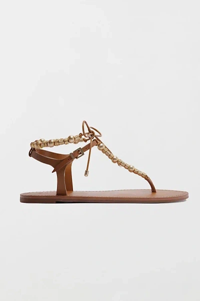 Schutz Nia Braided Sandals In Burnet Honey, Women's At Urban Outfitters In Brown