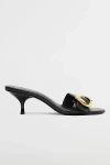 Schutz Olga Buckle Kitten Heel Sandal In Black