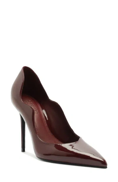 Schutz Ophelia Pointed Toe Pump In Burgundy