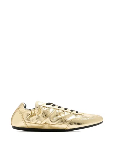 Schutz Panelled Sneakers In Gold