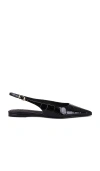 Schutz Paola Slingback Pointed Toe Ballet Flat In Black