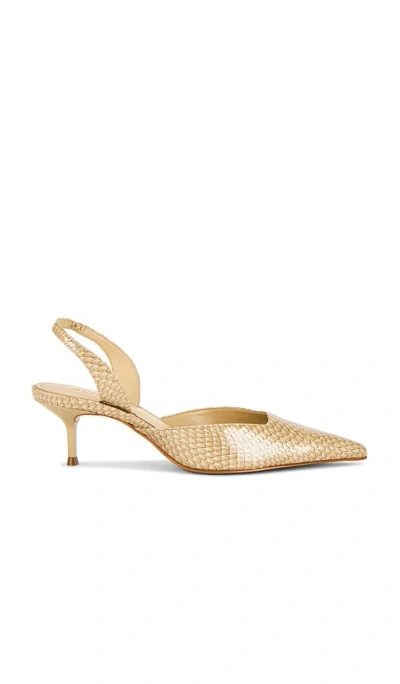 Schutz Paola Mid Pump In Gold