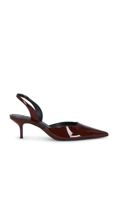 Schutz Paola Mid Slingback Pump In Burgundy