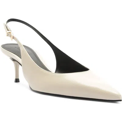 Schutz Paola Mid Slingback Pump In White