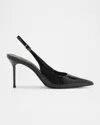 Schutz Paola Patent Leather Slingback Stiletto Pumps In Multi