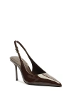 Schutz Paola Slingback Heel In Root Brown, Women's At Urban Outfitters In Brown