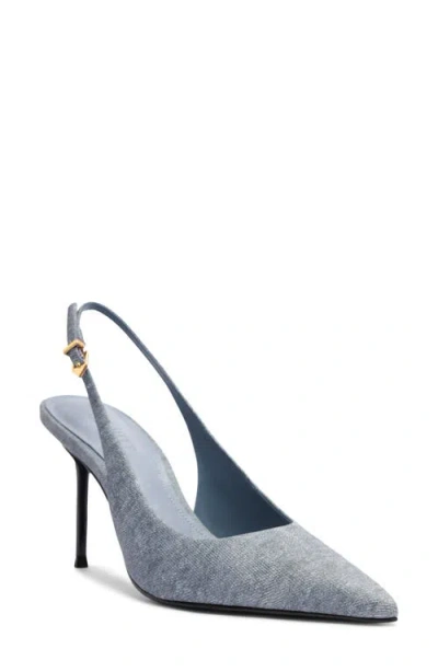 Schutz Paola Slingback Pointed Toe Pump In Gray
