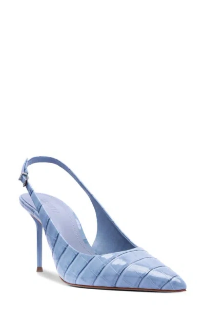 Schutz Paola Slingback Pointed Toe Pump In Blue