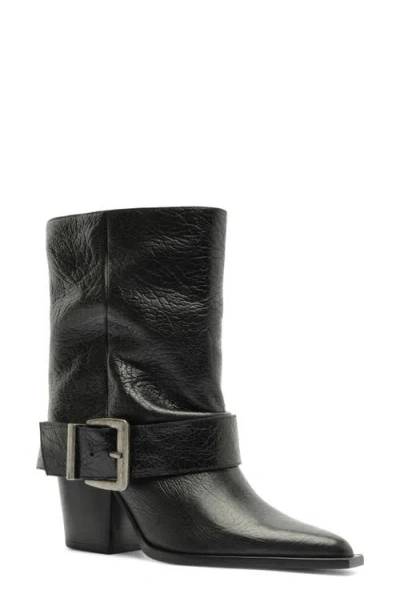 Schutz Parker Leather Boot In Black
