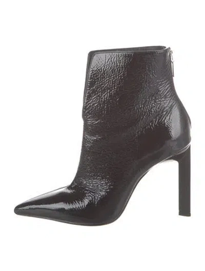 Pre-owned Schutz Patent Leather Boots In Brown