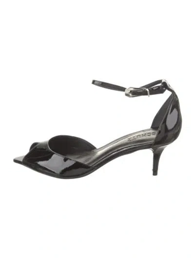 Pre-owned Schutz Patent Leather D'orsay Pumps In Black