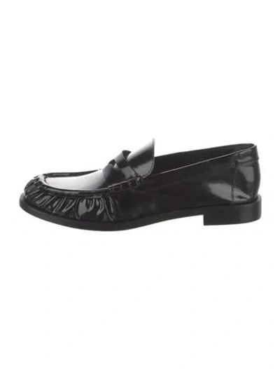 Pre-owned Schutz Patent Leather Loafers W/ Tags In Black