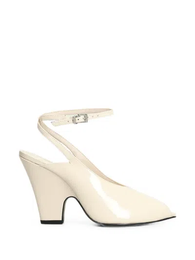 Schutz Patent Leather Open-toe Pumps In White