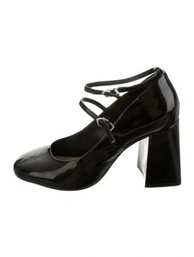 Pre-owned Schutz Patent Leather Pumps In Black/green