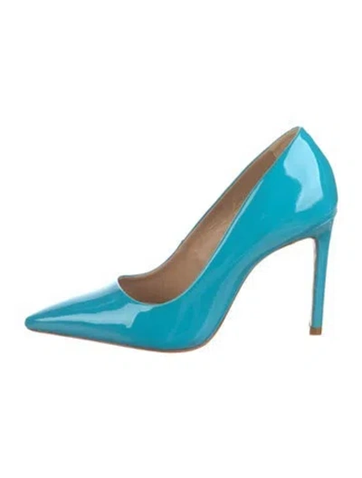 Pre-owned Schutz Patent Leather Pumps In Blue
