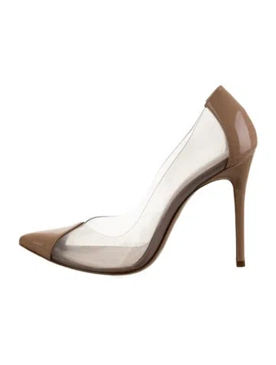 Pre-owned Schutz Patent Leather Pumps In Gold