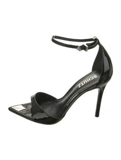 Pre-owned Schutz Patent Leather Pumps In Green
